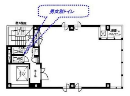 茅場町2丁目ビル 6階 間取り図