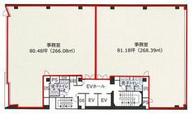 ラウンドクロス新宿 7階2 間取り図