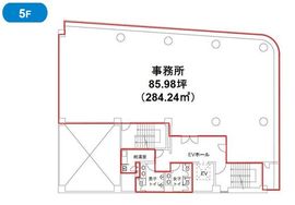 OS築地ビル 5階 間取り図
