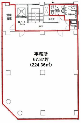 八重洲中央ビル 4階 間取り図