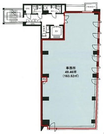 西新橋一丁目川手ビル 9階 間取り図