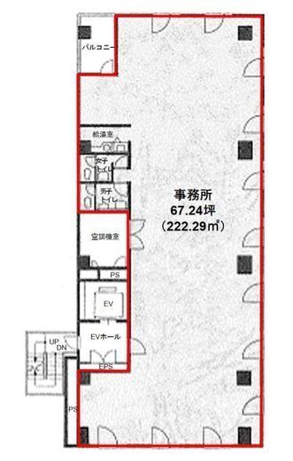 虎ノ門第一法規ビル 2階 間取り図