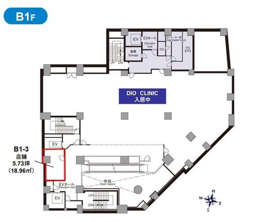 新四curumuビル B1階3 間取り図