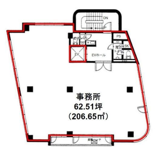 渋谷本町ビル 3階 間取り図