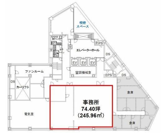 SHIMOMOTOビル B1階 間取り図