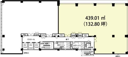麹町スクエア 5階B 間取り図