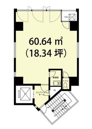 南平台野坂ビル 8階 間取り図