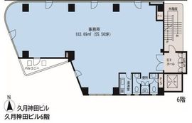 久月神田ビル 6階 間取り図