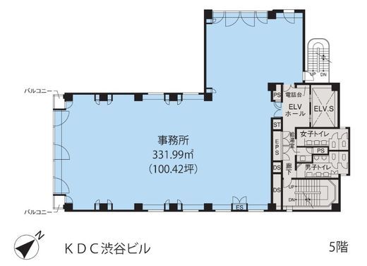 KDC渋谷ビル 5階 間取り図