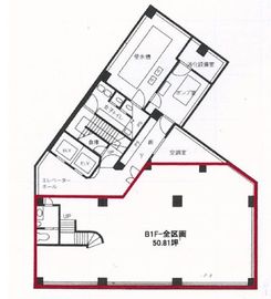 宮益坂プレイス渋谷(旧:マニュライフプレイス渋谷) B1階 間取り図