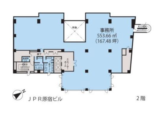 JPR原宿ビル 2階 間取り図