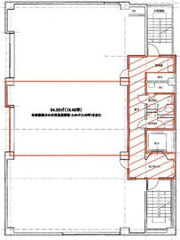 清月堂本店ビル 7階分割 間取り図