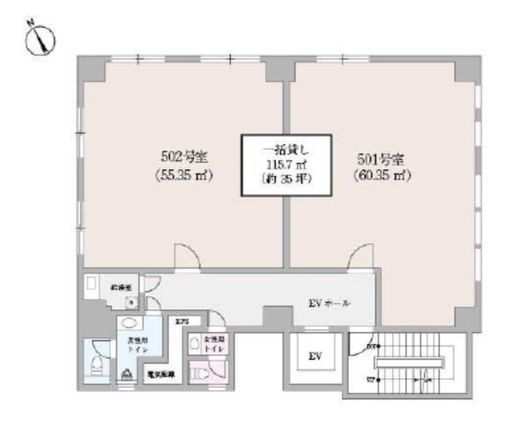 東京菓子協会ビル 5階 間取り図