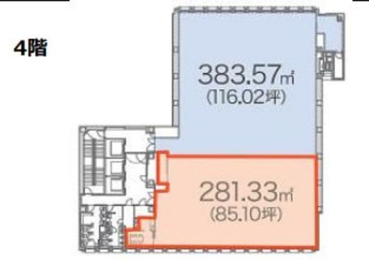 S-GATE大手町北 4階南 間取り図
