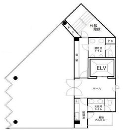 JESCO赤坂表町ビル (旧：ASOビルディング) 6階 間取り図