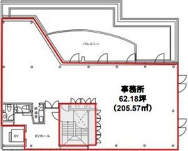 外苑オフィス 3階 間取り図