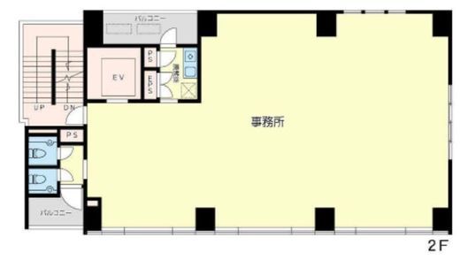 サンライズ長井ビル 2階 間取り図