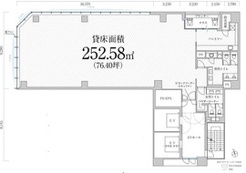 PMO八丁堀Ⅴ 3階 間取り図