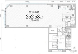 PMO八丁堀Ⅴ 4階 間取り図