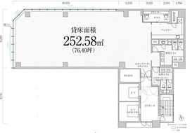 PMO八丁堀Ⅴ 6階 間取り図
