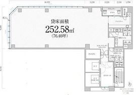 PMO八丁堀Ⅴ 7階 間取り図