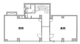 西川ビル 1階西側 間取り図