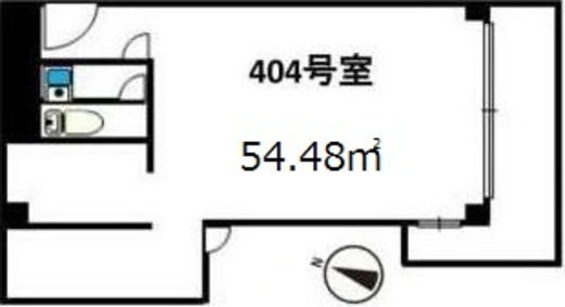 ニュー千駄ヶ谷マンション 404 間取り図