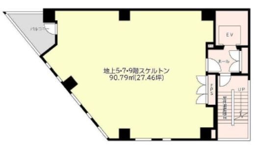 第二雨宮ビル 9階 間取り図