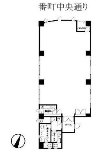 JPビル 6階 間取り図