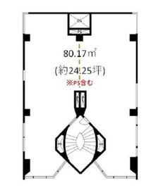 M2ビル広尾 2階 間取り図