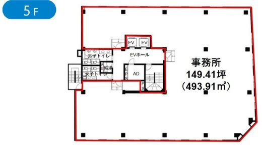 ダヴィンチ小川町 5階 間取り図