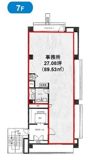 虎ノ門第一法規ビル 7階 間取り図