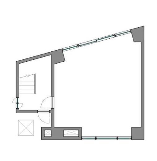 ダイアンクレストビル 1階(中2階) 間取り図