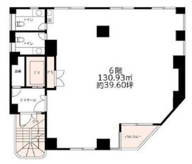 グローバル新神楽坂 6階 間取り図