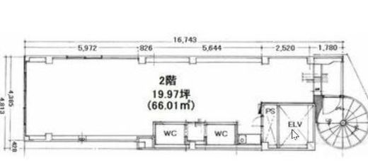星野神田西口ビル 2階 間取り図