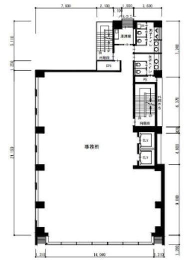 翔和神田ビル 5階 間取り図