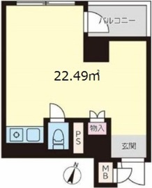 代々木シティホームズ 305 間取り図