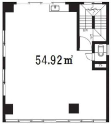 古室ビル 2階A 間取り図