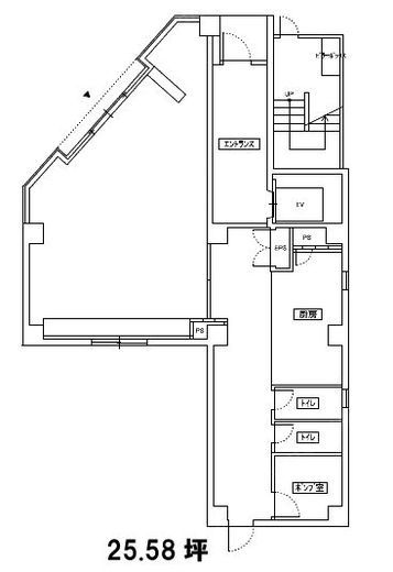 ism神田 1階 間取り図