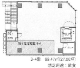 AIBA SHIMBASHI TOWER 3階 間取り図