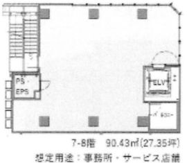 AIBA SHIMBASHI TOWER 7階 間取り図