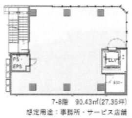 AIBA SHIMBASHI TOWER 8階 間取り図