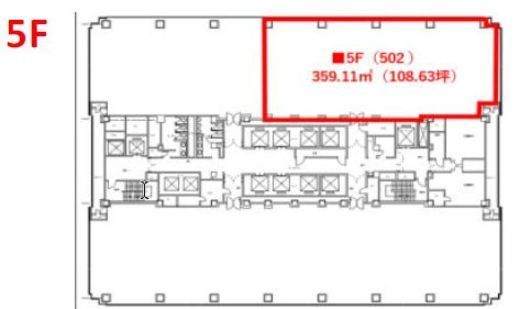 紀尾井町ビル 6階分割 間取り図