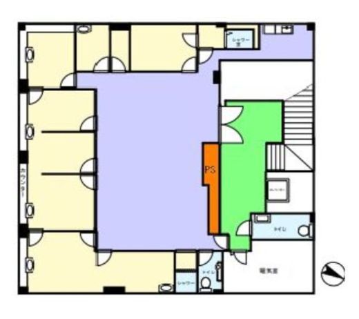 翠ビルヂング B1階 間取り図