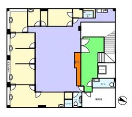 翠ビルヂング B1階 間取り図