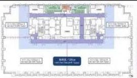JA共済ビル 3階店舗 間取り図