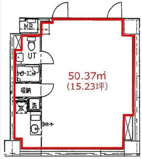 レジディア渋谷(店舗) B1階 間取り図