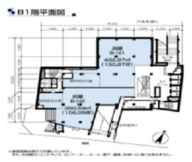 ラピロス六本木ビル B1階 間取り図