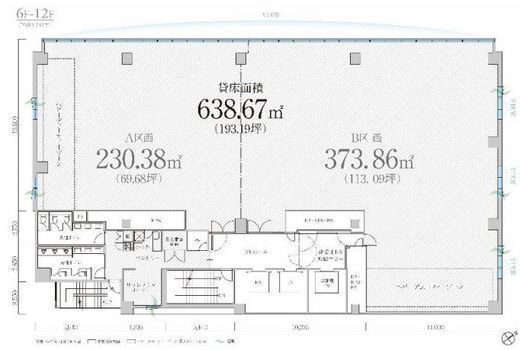 PMO EX日本橋茅場町 7階B 間取り図