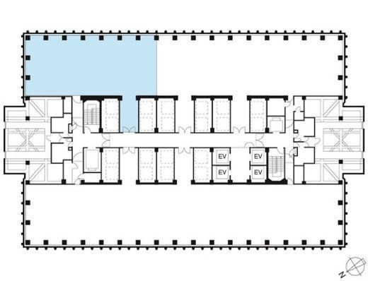 新宿野村ビル 14階西15-22 間取り図